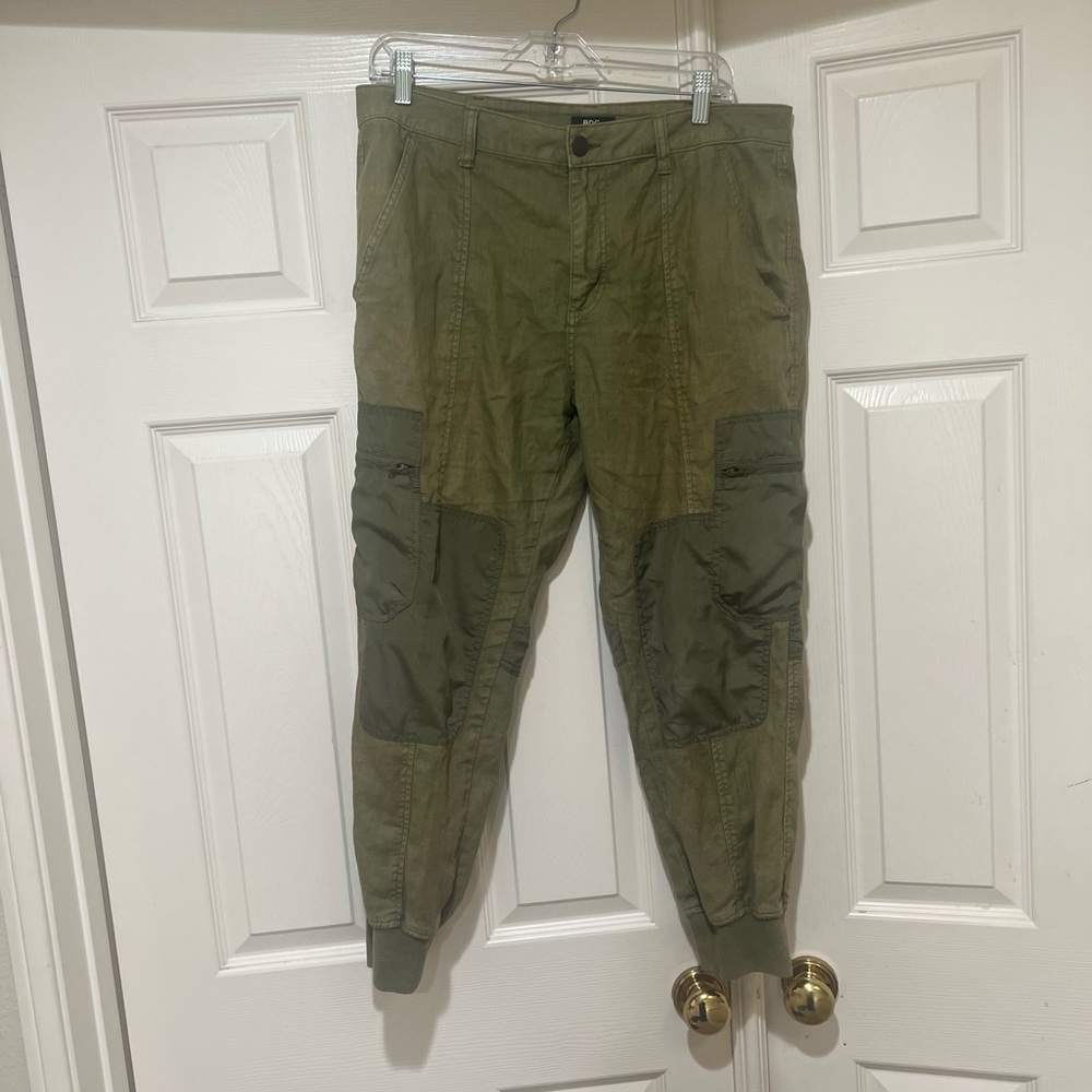 BDG Urban Outfitters‎ Women Sz 10 Army Green Cargo Pants Pockets Gorbcore Grunge